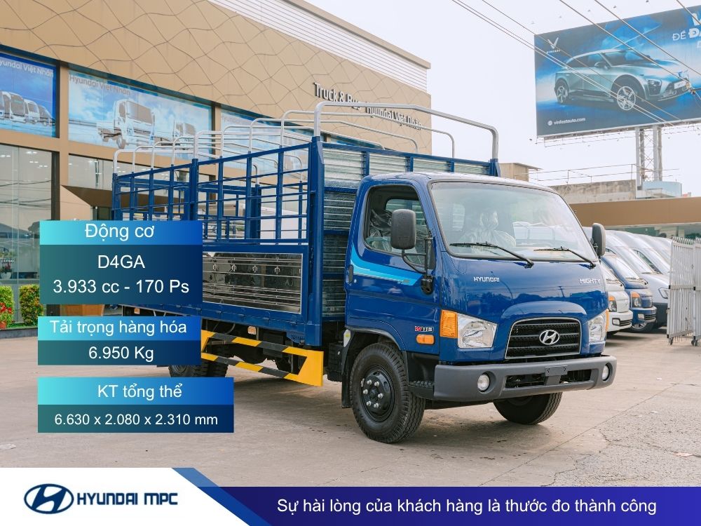 Xe tải Hyundai Mighty W11S - Động cơ khoẻ hơn lên đến 150PS